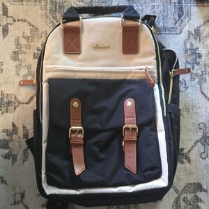 S Black and Cream Backpack